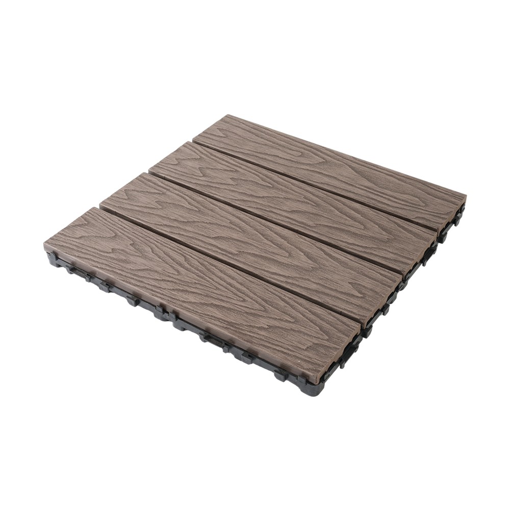 Første generation af 3D præget terrassebord
