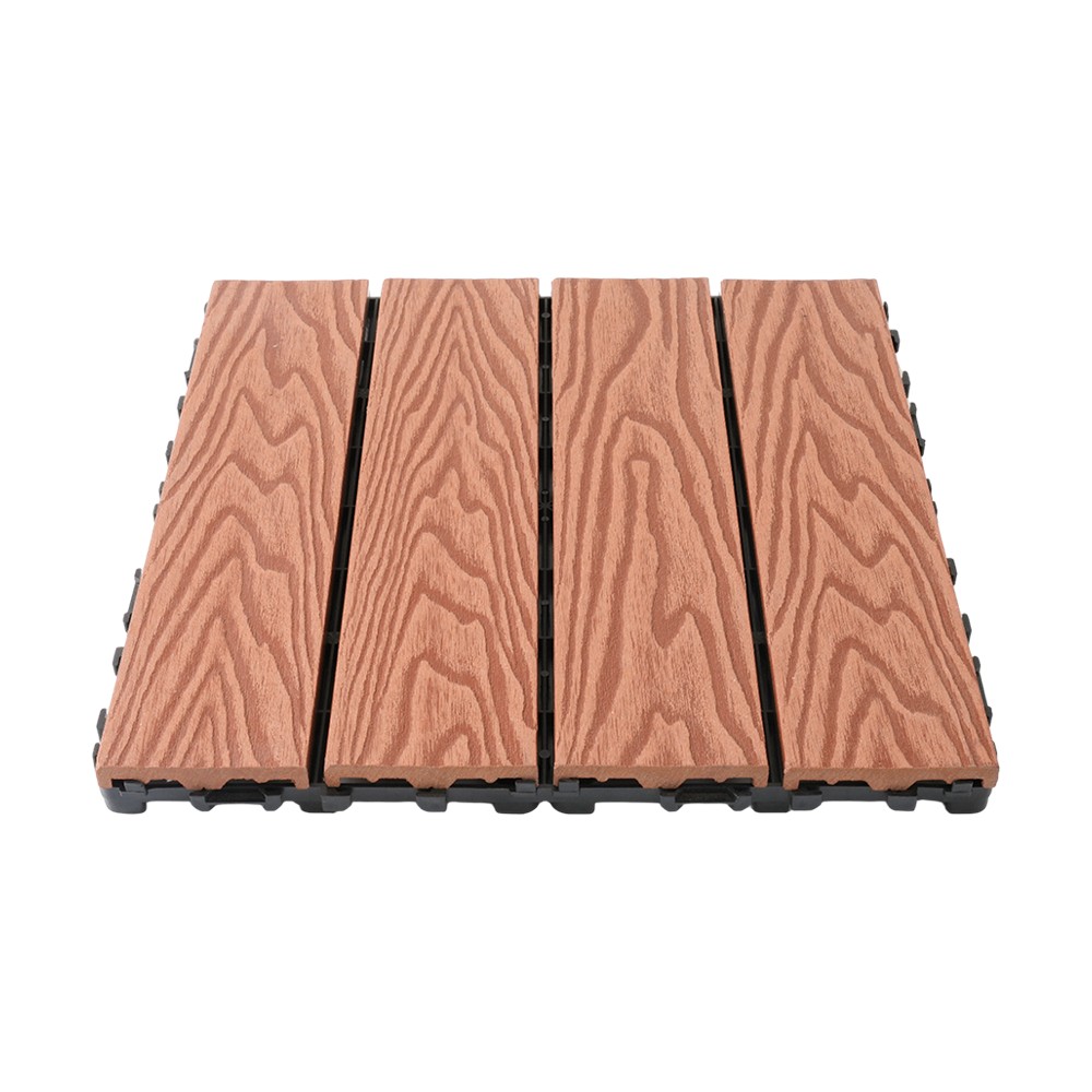 Første generation af 3D præget terrassebord