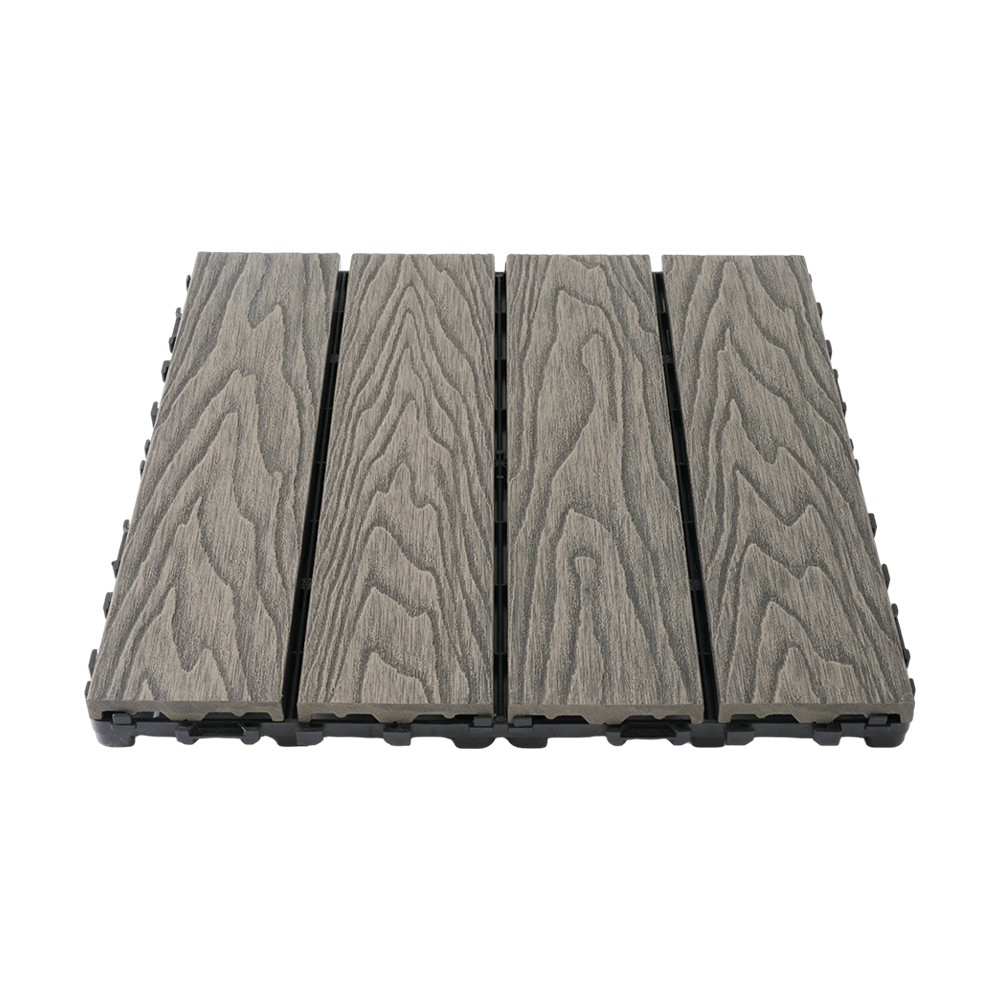 Første generation af 3D præget terrassebord