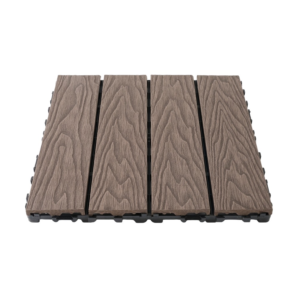Første generation af 3D præget terrassebord