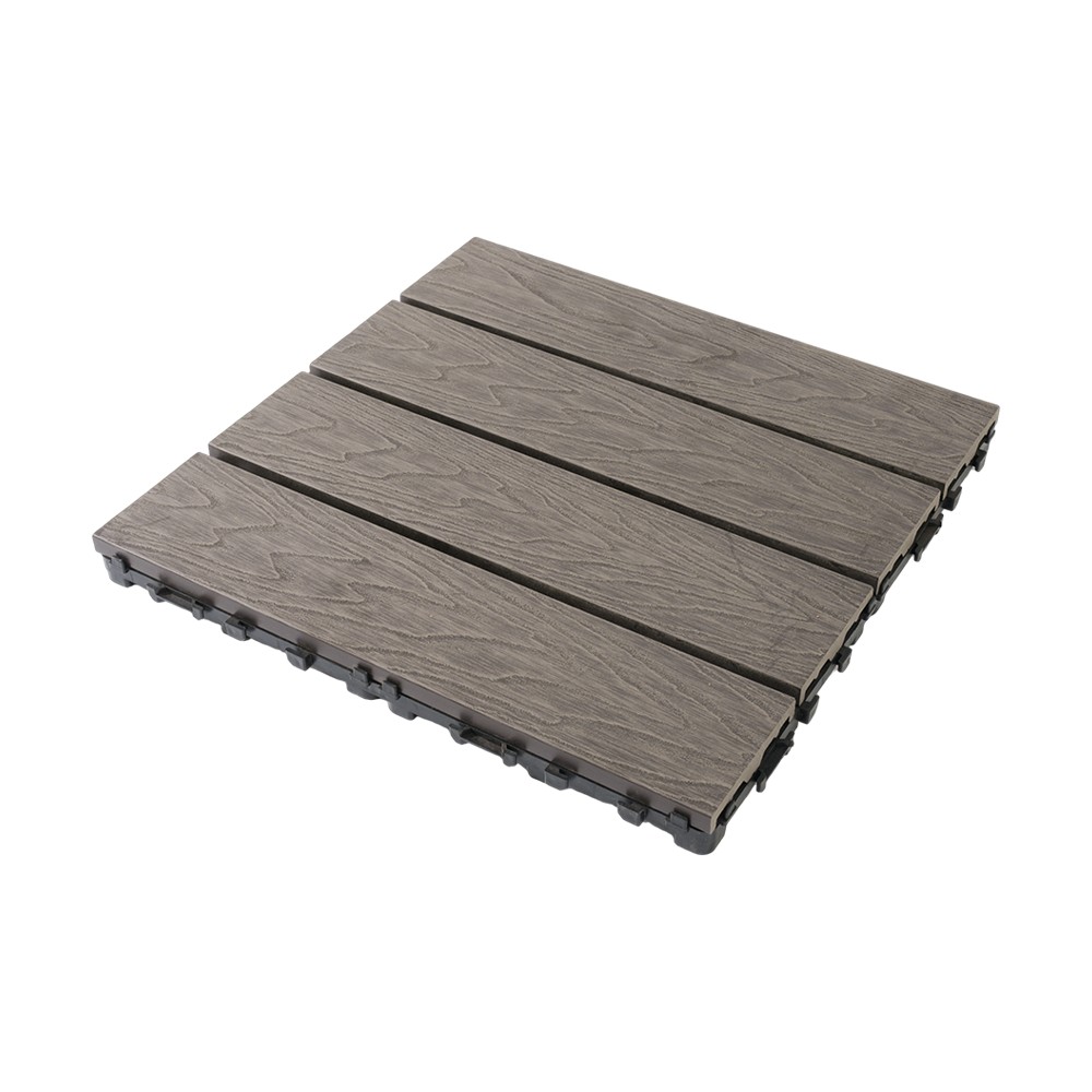 Første generation af 3D præget terrassebord