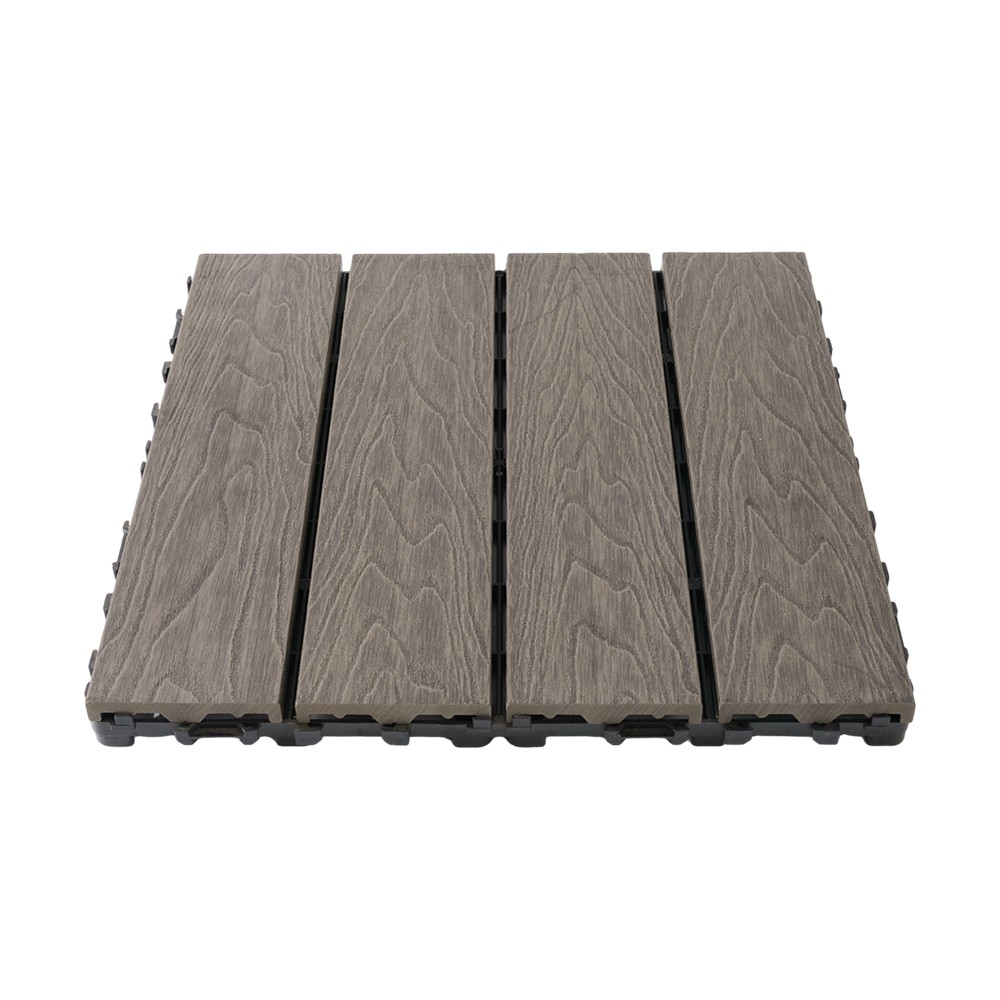 Første generation af 3D præget terrassebord